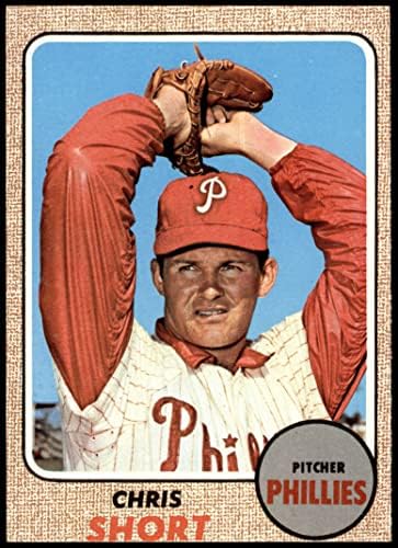 1968 Topps 139 Egy Chris Rövid Philadelphia Phillies (Baseball Kártya) (Vissza az Arany Színű) VG Phillies