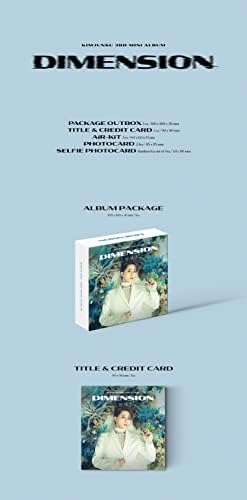 Kim Junsu - Dimenzió [KiT ver.] (3 Mini Album) Album+BolsVos K-POP eBook (21p),1EA BolsVos Matricát Toploader, Photocards