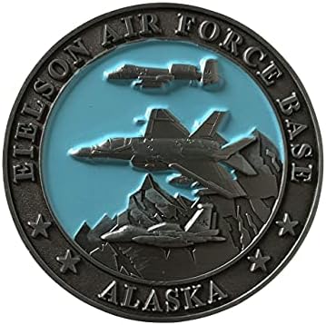 Egyesült Államok légiereje Eielson Air Force Base AFB Alaszka Kihívás Érme, Kék Bársony Kijelző Doboz