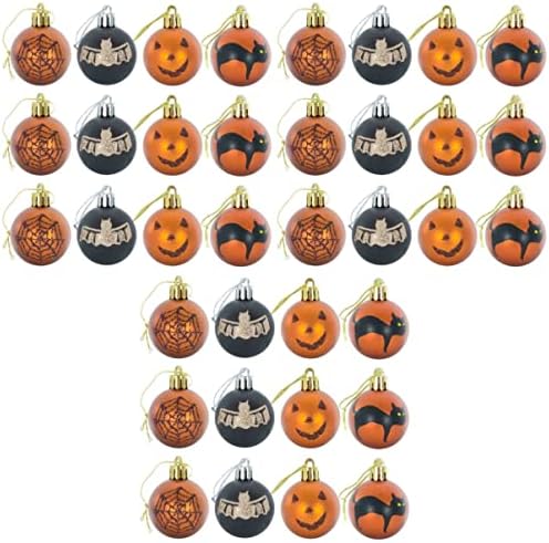 TENDYCOCO Halloween Dekoráció Dekoráció 36 db Fotó Medálok Díszek Lógnak Fél Elegáns Fesztivál Golyók Műanyag Kellékek, Dekorációs