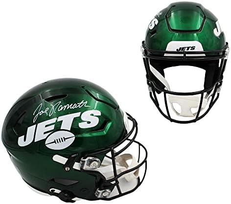 Joe Namath Aláírt New York Jets Sebesség Flex Hiteles NFL Sisak - Dedikált NFL Sisak