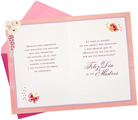 Hallmark Vida spanyol Anyák Napja Kártya Nagyi, Tarjeta del Dia de las Madres Para la Abuela (Szerető, Nagylelkű/Cariñosa