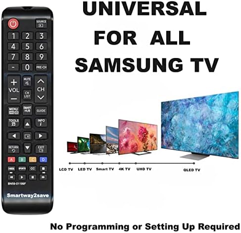 Új Csere Samsung BN59-01199F Smart TV Távirányító Minden LCD, LED, 3D-s Ívelt 4K UHD HDTV Modellek