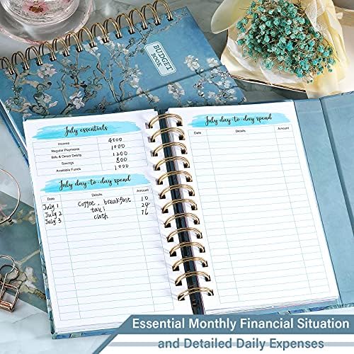 Költségvetés Tervező - Költségvetés Könyv 5.3 x 7.6, 12 Hónap, Pénzügyi Szervező -, Költség-Tracker, Havi Költségvetés Könyv