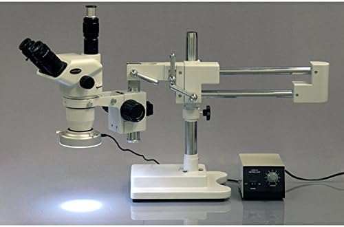 AmScope ZM-4TN Szakmai Trinocular Sztereó Zoom Mikroszkóp, EW10x Fókuszálás Szemlencse, 6.7 X-45X Nagyítás, 0.67 X 4, 5 X