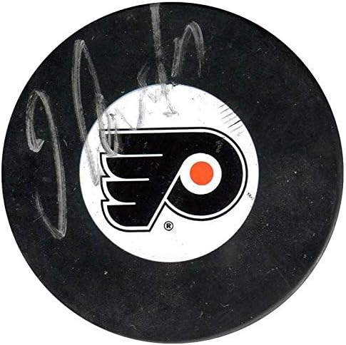 Jeff Carter Dedikált Philadelphia Flyers Puck - Dedikált NHL Korong