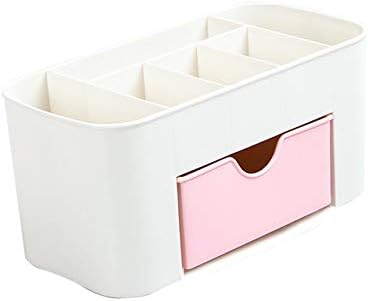 MJCSNH Caja de almacenamiento maquillaje plástico organizador cosméticos cajón oficina para el hogar caja escritorio cepillo