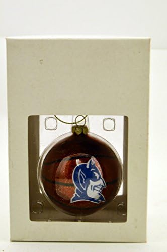 NCAA Engedélyezett Clemson Tigrisek Karácsonyi Ünnep Forgó Forgó Kosaras Üveg Dísz