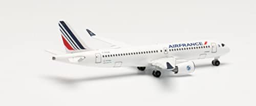 Herpa 535991 Air France Airbus A220-300 Repülőgép Épület Kicsinyített Modellek Gyűjthető, Tarka