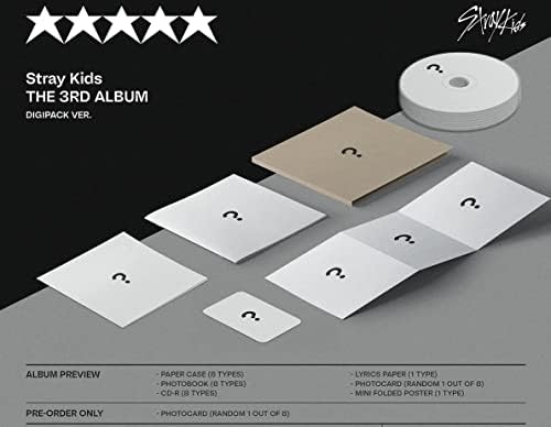 [HYUNJIN] Kóbor Gyerekek 5-CSILLAGOS 3. Teljes Album DIGIPACK Ver+Előrendelés Fotó kártya (musicplant)