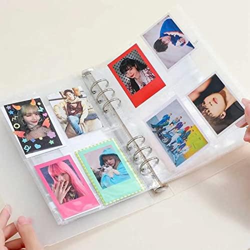 A5-ös fénykép kártya, Binder 25 Db Belső, 6 Gyűrű, koreai Pop fénykép kártya Birtokosa Könyv, fénykép kártya Album, Világos,