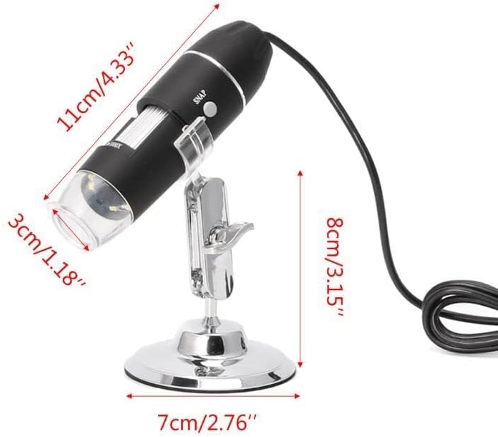 Mikroszkóp Készlet 1600X USB Digitális Mikroszkóp Kamera 8LED Nagyító Tartani Állni Mikroszkóp Objektív Adapter